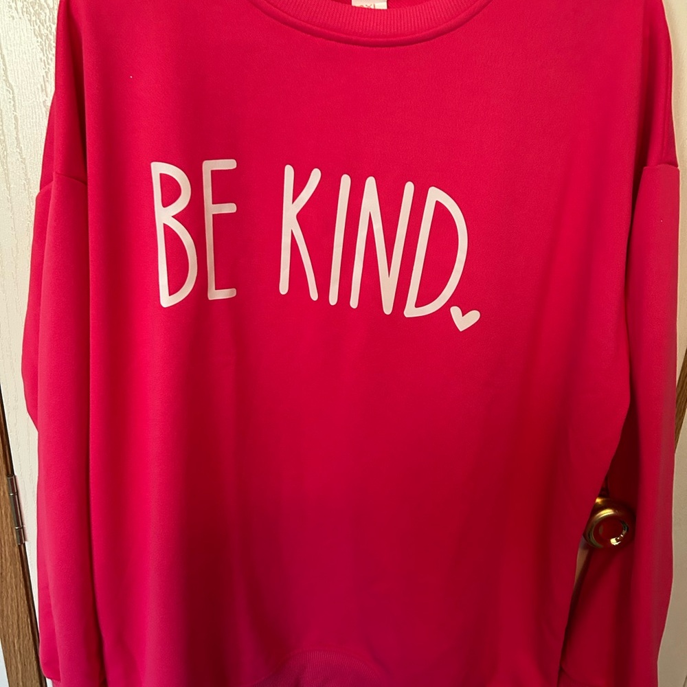 Red 'Be Kind' Sweatshirt